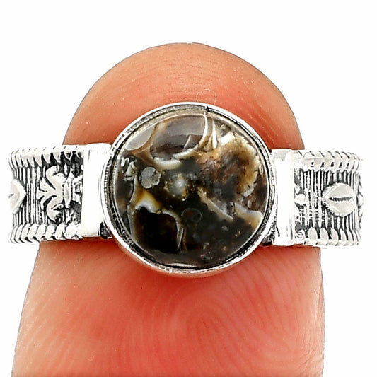 Natural Turtella Jasper - USA Ring size-8 R-1058 SDR235575