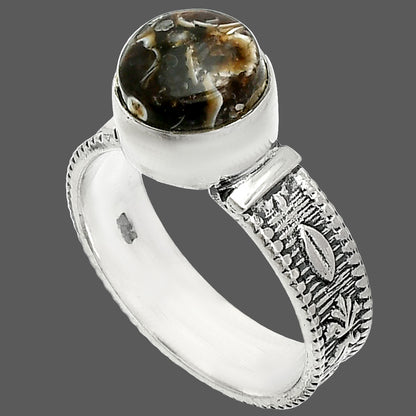 Natural Turtella Jasper - USA Ring size-8 R-1058 SDR235575