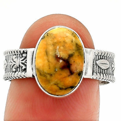 Natural Honey Dendritic Opal Ring size-9 R-1058 SDR235592