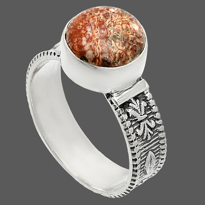 Natural Leopard Skin Jasper Ring size-8 R-1058 SDR235613