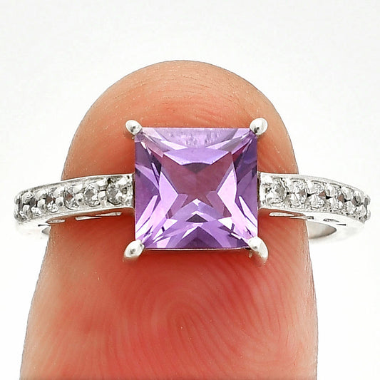 Natural Amethyst - Brazil Ring size-7 R-1718 SDR235655