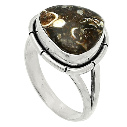Natural Turtella Jasper - USA Ring size-7 R-1012 SDR235712