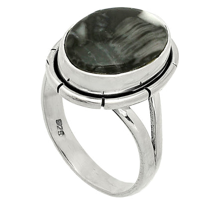 Natural Mexican Cabbing Fossil Ring size-6.5 R-1012 SDR235807