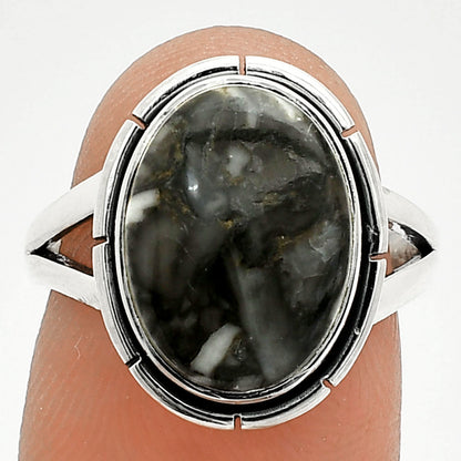 Natural Mexican Cabbing Fossil Ring size-7 R-1012 SDR235812