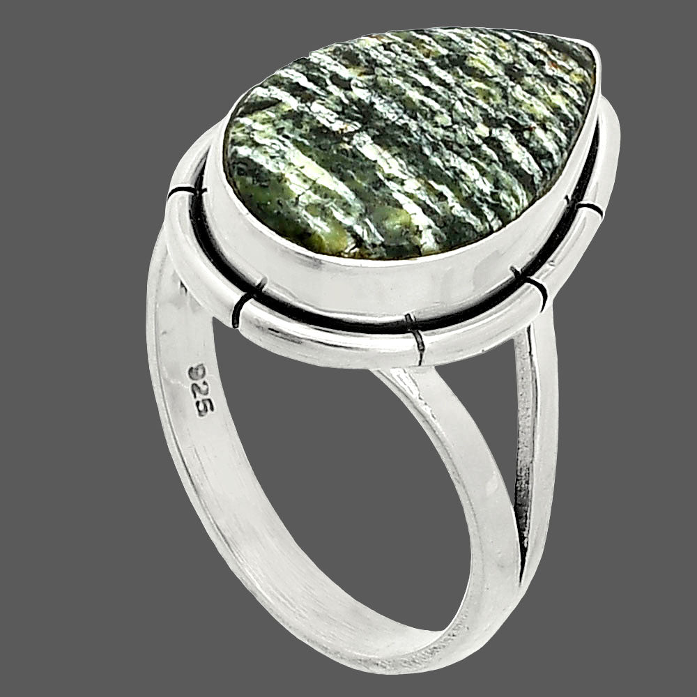 Natural Natural Chrysotile Ring size-8 R-1012 SDR235862