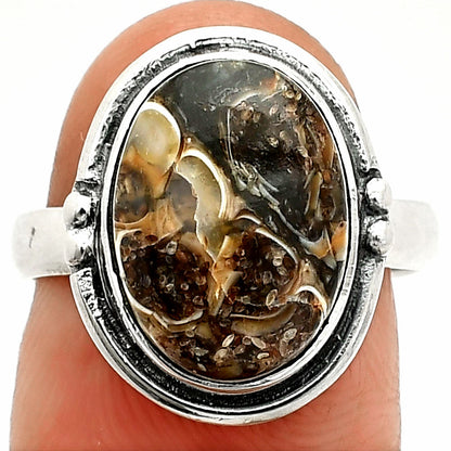 Natural Turtella Jasper - USA Ring size-7 R-1175 SDR236016