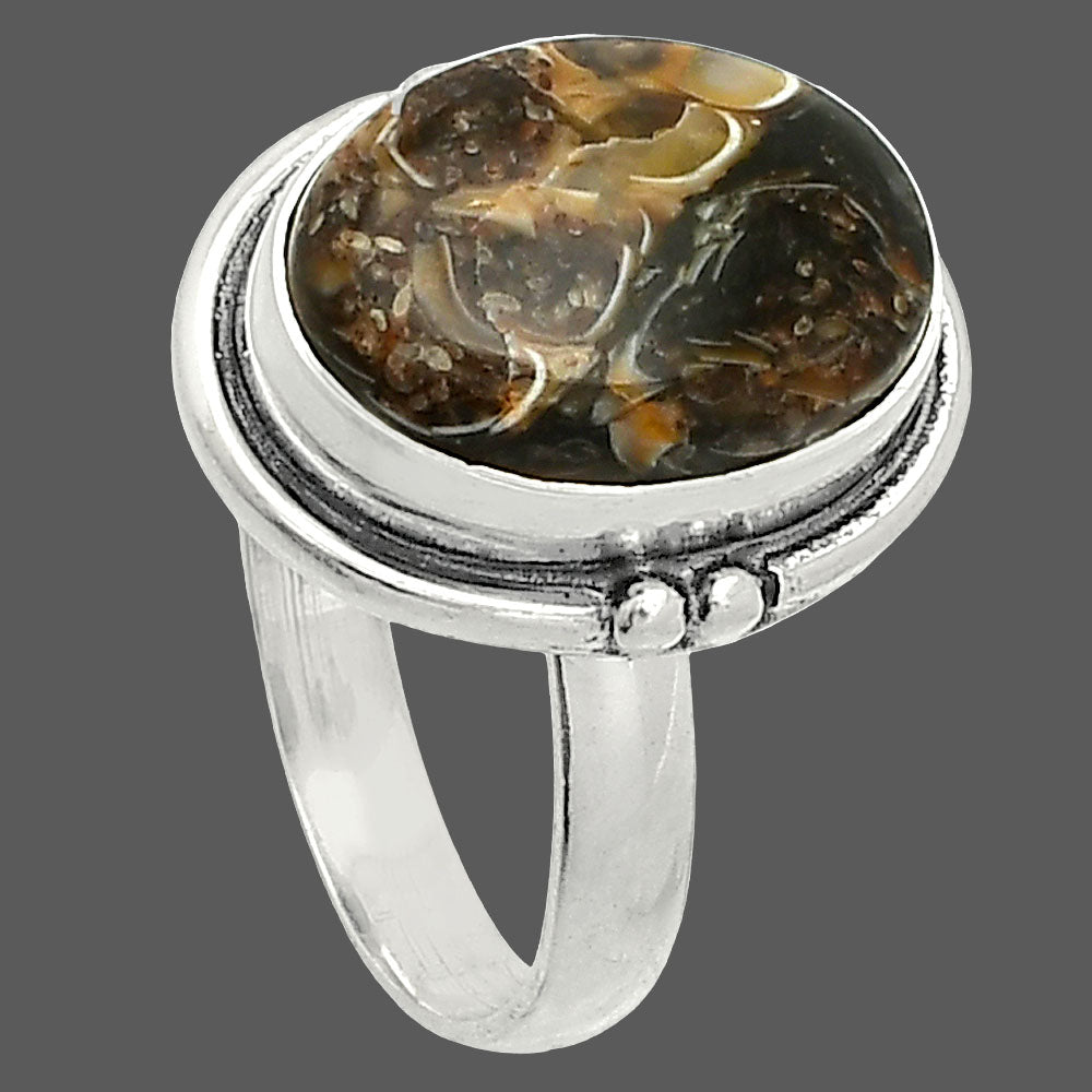 Natural Turtella Jasper - USA Ring size-7 R-1175 SDR236016