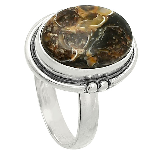 Natural Turtella Jasper - USA Ring size-7 R-1175 SDR236016