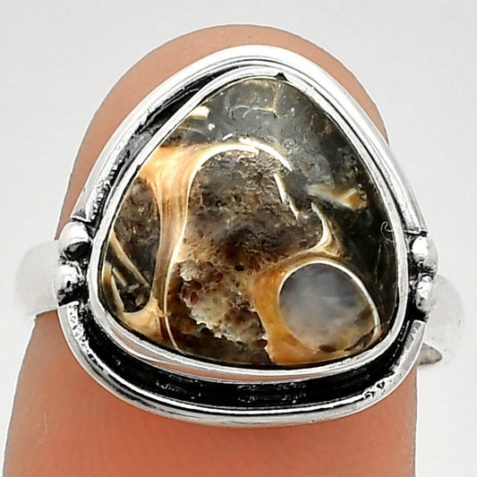 Natural Turtella Jasper - USA Ring size-7 R-1175 SDR236070