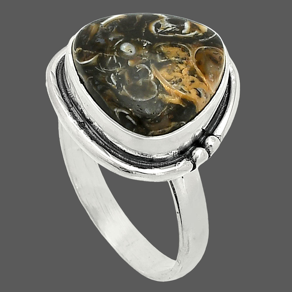 Natural Turtella Jasper - USA Ring size-8 R-1175 SDR236079