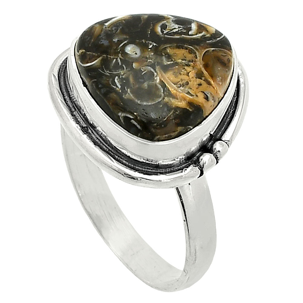 Natural Turtella Jasper - USA Ring size-8 R-1175 SDR236079