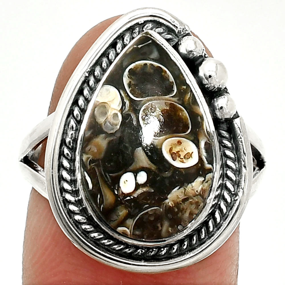 Natural Turtella Jasper - USA Ring size-8 R-1148 SDR236269