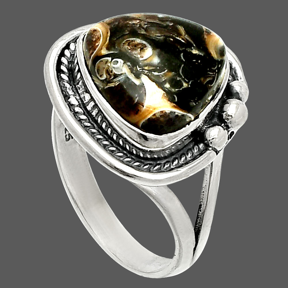 Natural Turtella Jasper - USA Ring size-8 R-1148 SDR236274