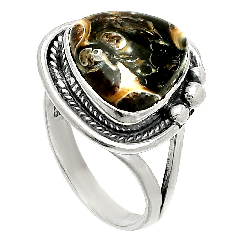 Natural Turtella Jasper - USA Ring size-8 R-1148 SDR236274