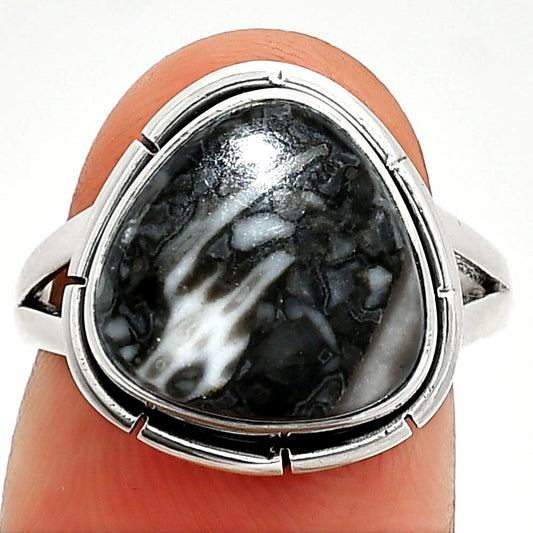 Natural Mexican Cabbing Fossil Ring size-7 R-1012 SDR236410