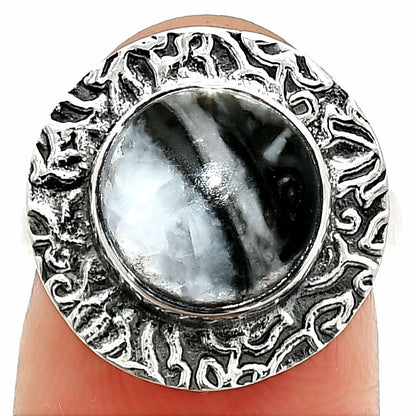 Natural Mexican Cabbing Fossil Ring size-6 R-1649 SDR236460