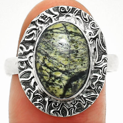 Natural Serpentine Ring size-8.5 R-1649 SDR236541