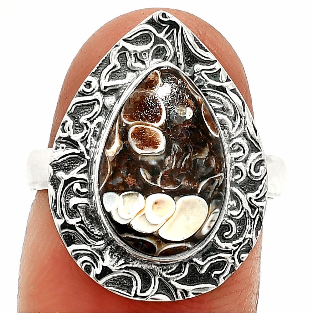 Natural Turtella Jasper - USA Ring size-7 R-1649 SDR236583