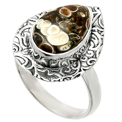 Natural Turtella Jasper - USA Ring size-7 R-1649 SDR236583