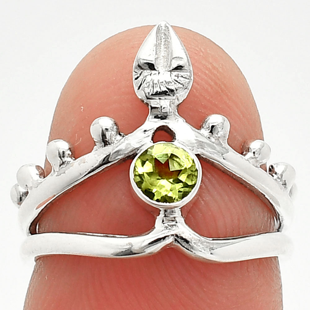 Natural Peridot Ring size-5 R-1467 SDR236732