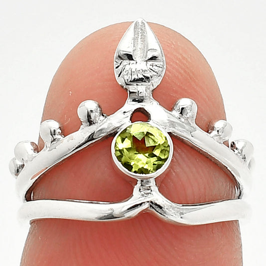 Natural Peridot Ring size-5 R-1467 SDR236732