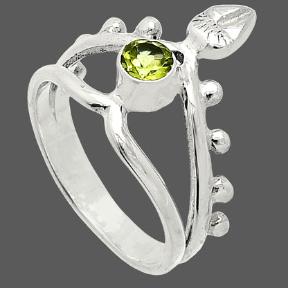 Natural Peridot Ring size-5 R-1467 SDR236732