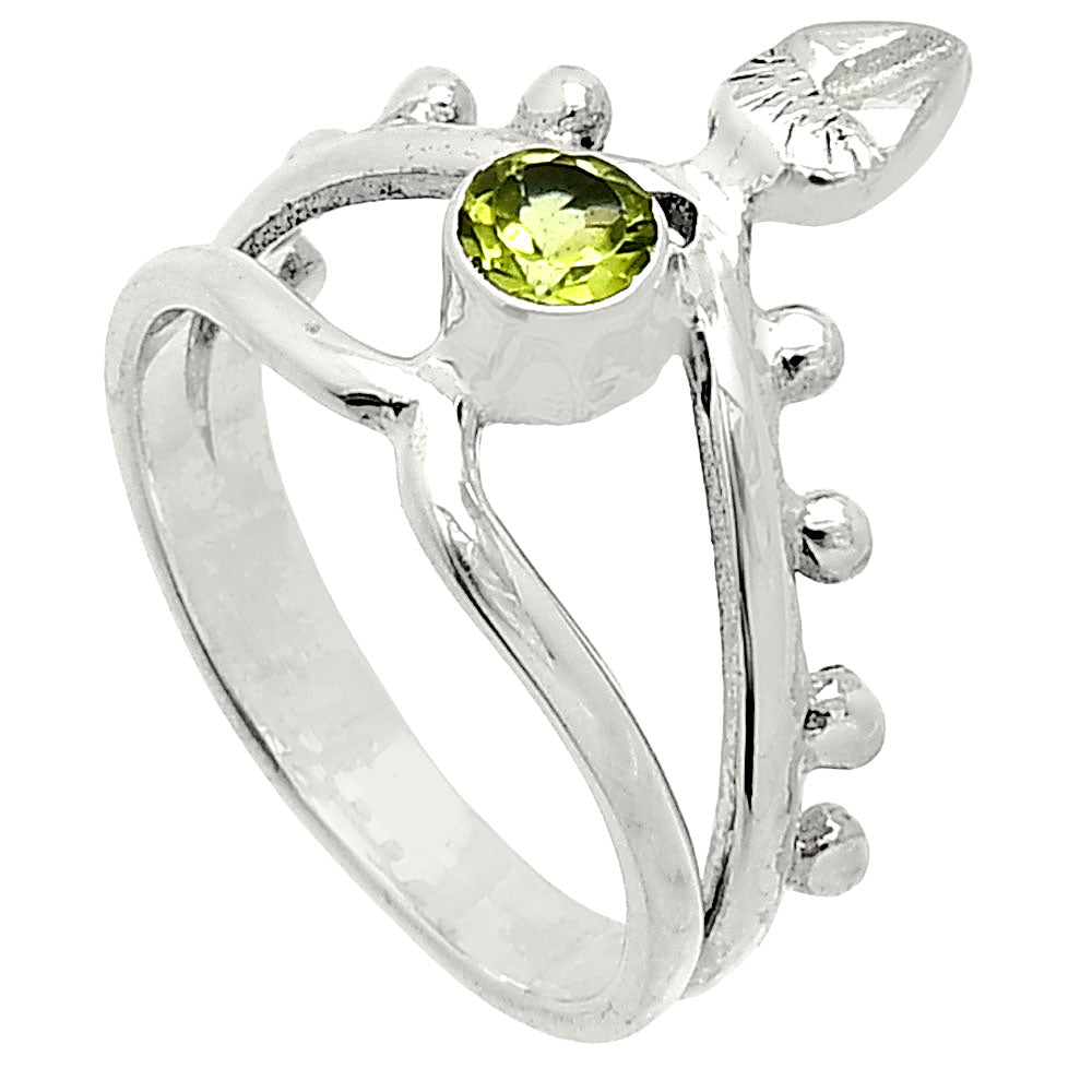 Natural Peridot Ring size-5 R-1467 SDR236732