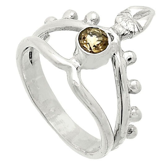 Natural Smoky Quartz - Brazil Ring size-5 R-1467 SDR236748