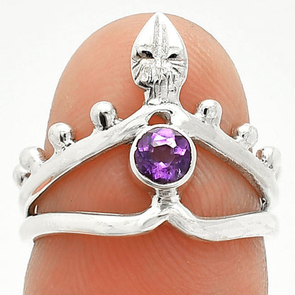 Natural African Amethyst Ring size-5 R-1467 SDR236750