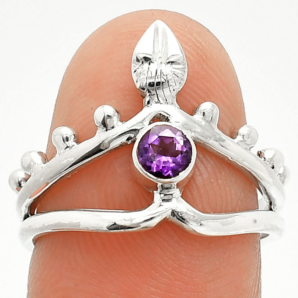 Natural African Amethyst Ring size-7 R-1467 SDR236751