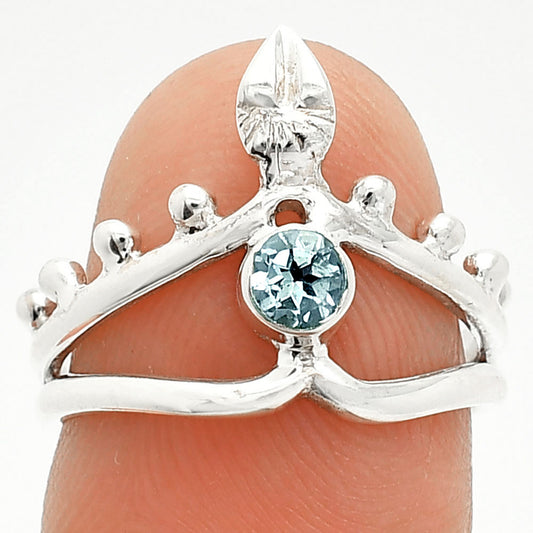 Natural Sky Blue Topaz Ring size-6.5 R-1467 SDR236760