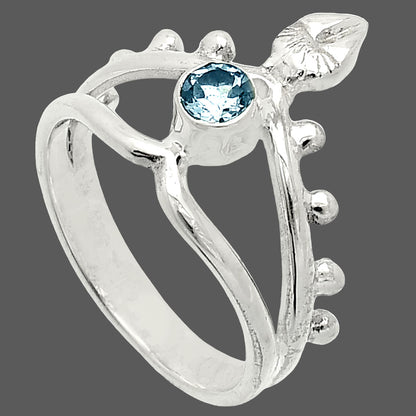 Natural Sky Blue Topaz Ring size-6.5 R-1467 SDR236760