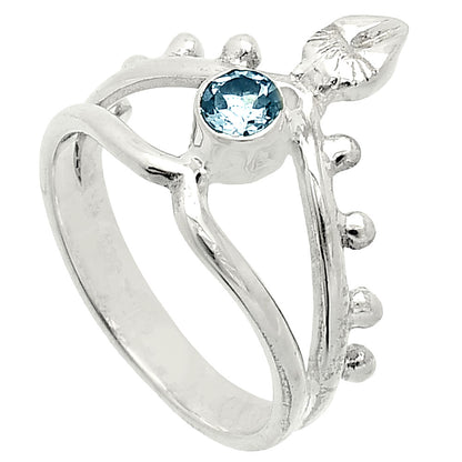 Natural Sky Blue Topaz Ring size-6.5 R-1467 SDR236760