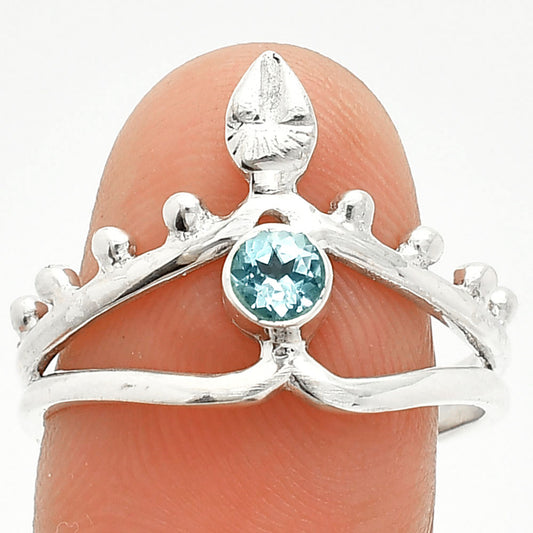 Natural Sky Blue Topaz Ring size-9 R-1467 SDR236763