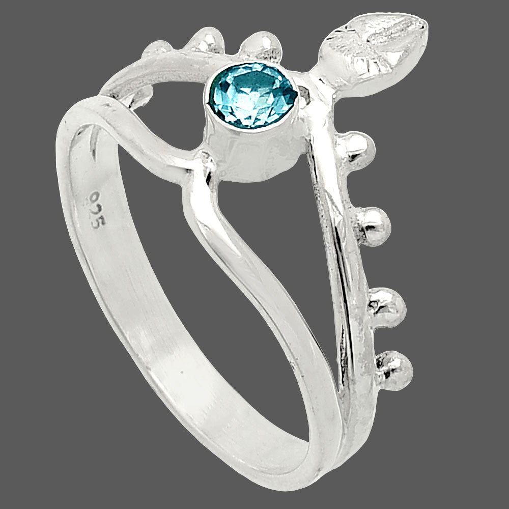 Natural Sky Blue Topaz Ring size-9 R-1467 SDR236763