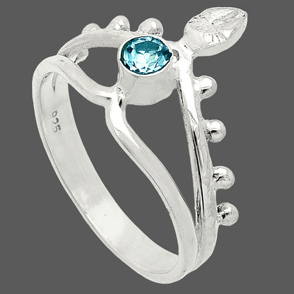 Natural Sky Blue Topaz Ring size-9 R-1467 SDR236763