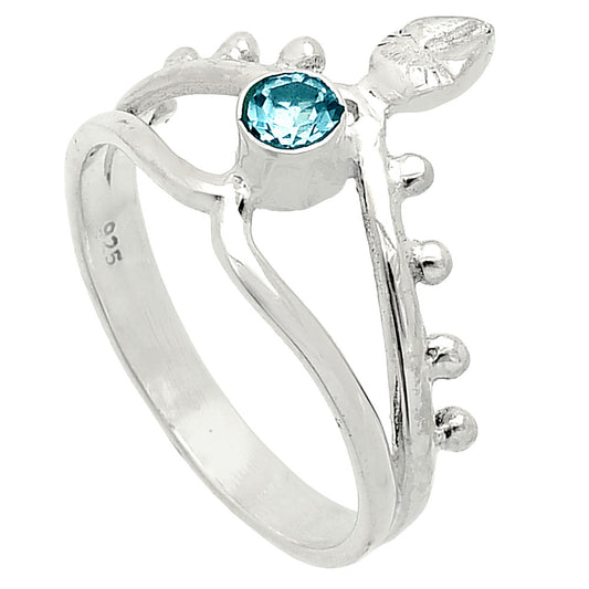 Natural Sky Blue Topaz Ring size-9 R-1467 SDR236763