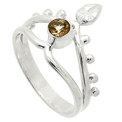 Natural Smoky Quartz - Brazil Ring size-8 R-1467 SDR236778