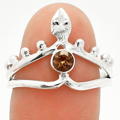 Natural Smoky Quartz - Brazil Ring size-8 R-1467 SDR236782