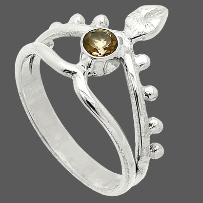 Natural Smoky Quartz - Brazil Ring size-8 R-1467 SDR236782