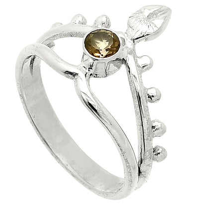 Natural Smoky Quartz - Brazil Ring size-8 R-1467 SDR236782