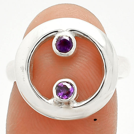 Natural African Amethyst Ring size-7 R-1540 SDR236784