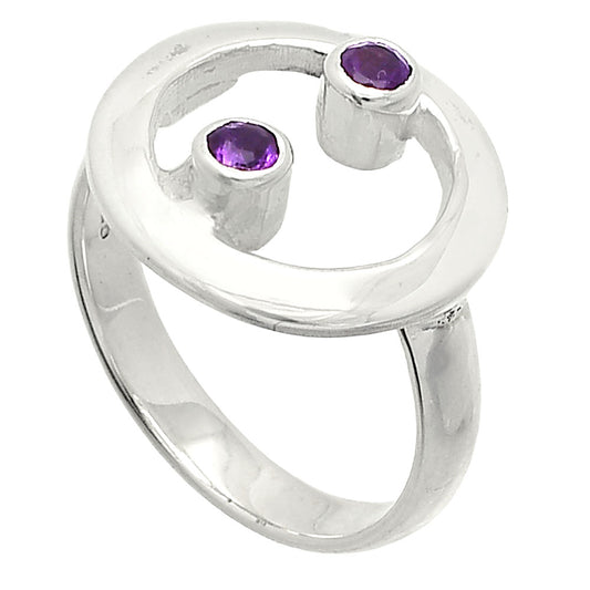 Natural African Amethyst Ring size-7 R-1540 SDR236784