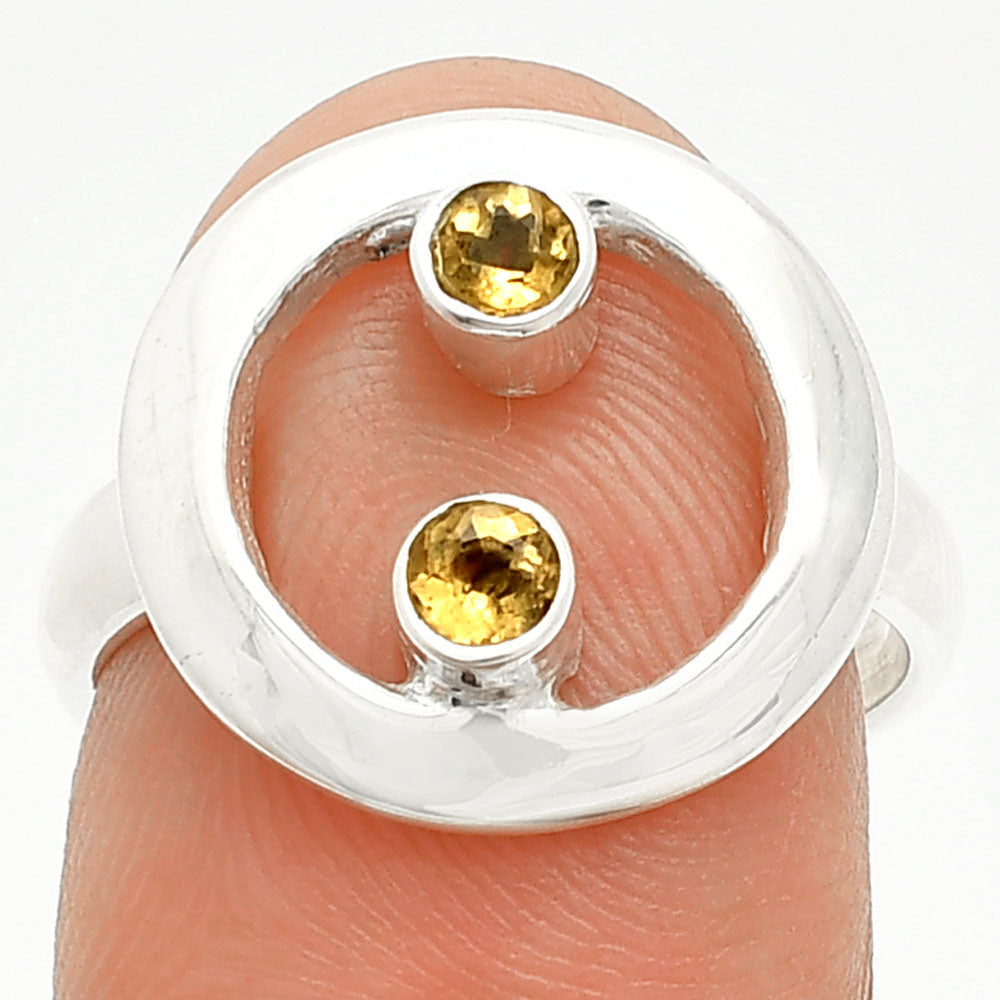 Natural Citrine Ring size-7 R-1540 SDR236800