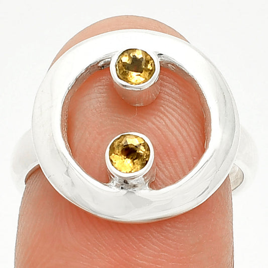 Natural Citrine Ring size-7 R-1540 SDR236800