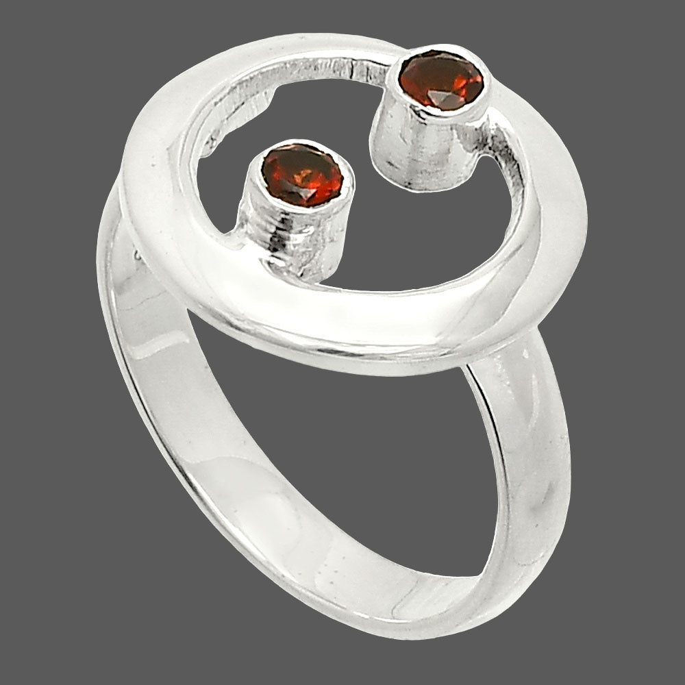 Hessonite Garnet - Madagascar Ring size-8 R-1540 SDR236821