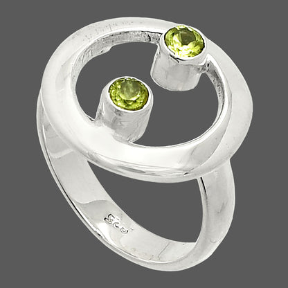 Natural Peridot Ring size-6 R-1540 SDR236824