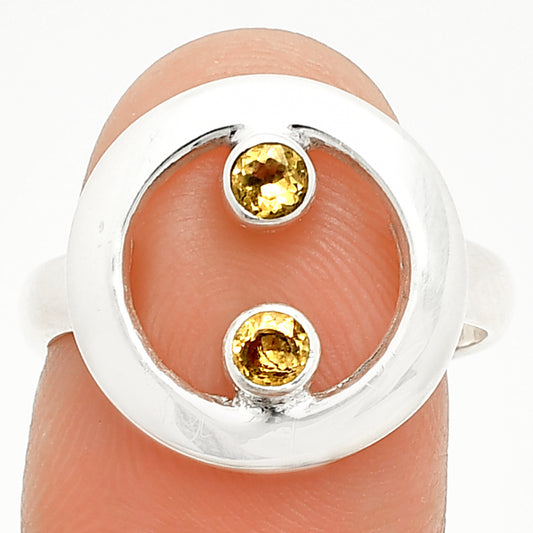 Natural Citrine Ring size-8 R-1540 SDR236829