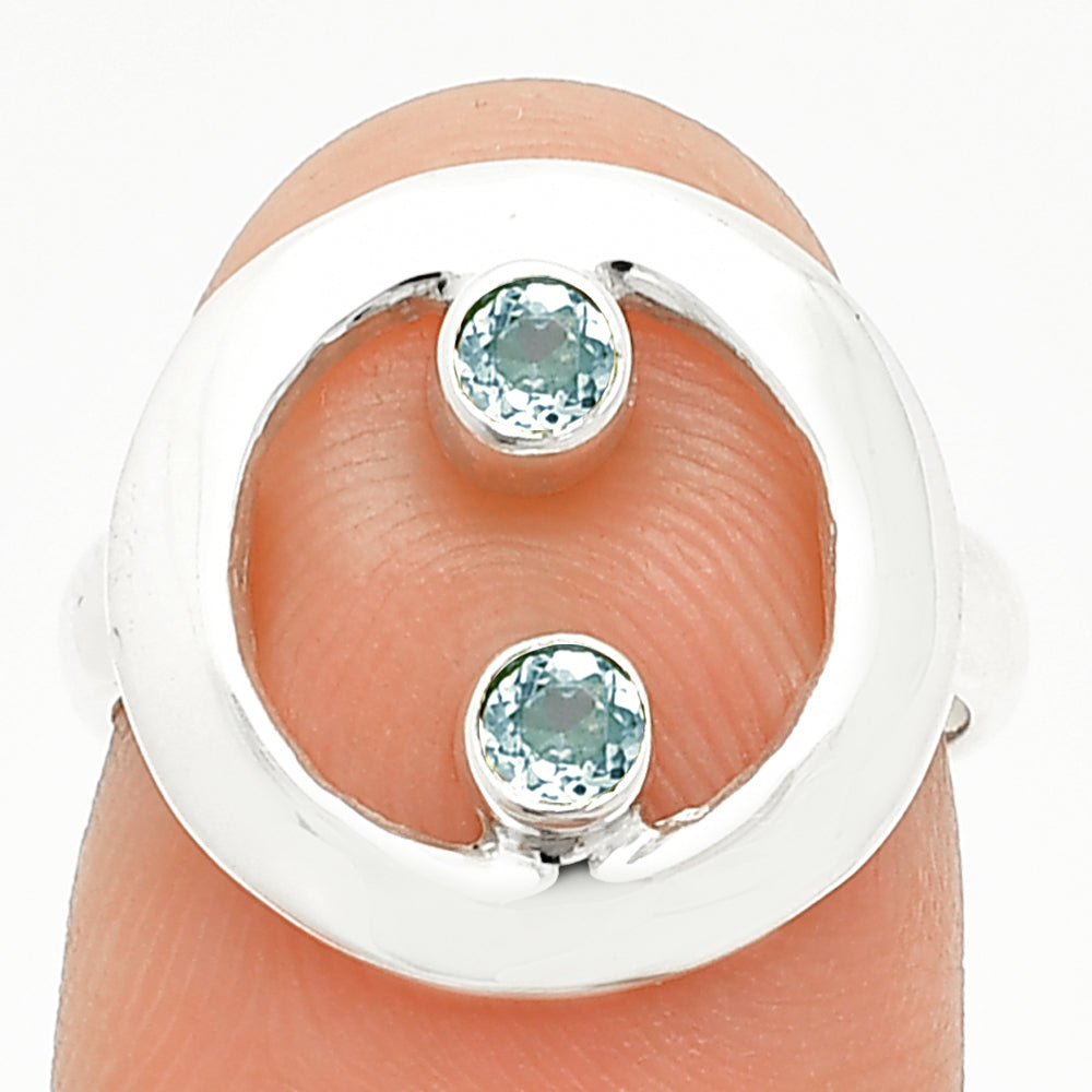 Natural Aquamarine - Brazil Ring size-5.5 R-1540 SDR236836
