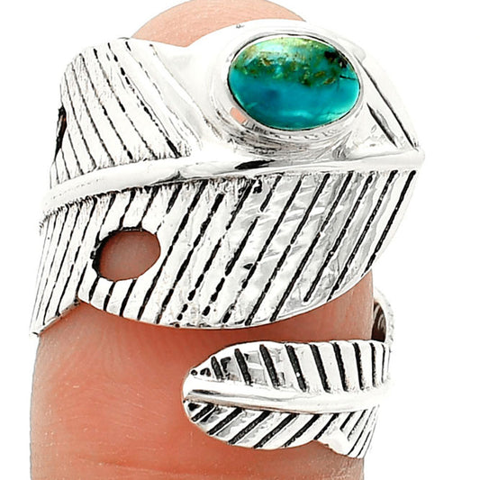 Adjustable Feather Peruvian Opalina Ring size-7 R-1473 SDR237045